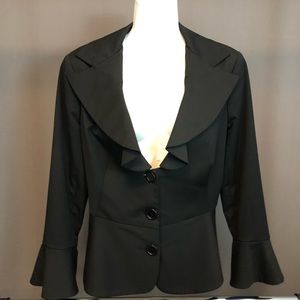 Trina Turk Bell Sleeve Fitted Blazer Size 8